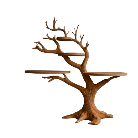 Noirbranch Sculpted Solid Wood Record Player Stand Brown - Timberustic Record Player Stand With Storage