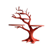 Noirbranch Sculpted Solid Wood Record Player Stand Mahogany - Timberustic Record Player Stand With Storage