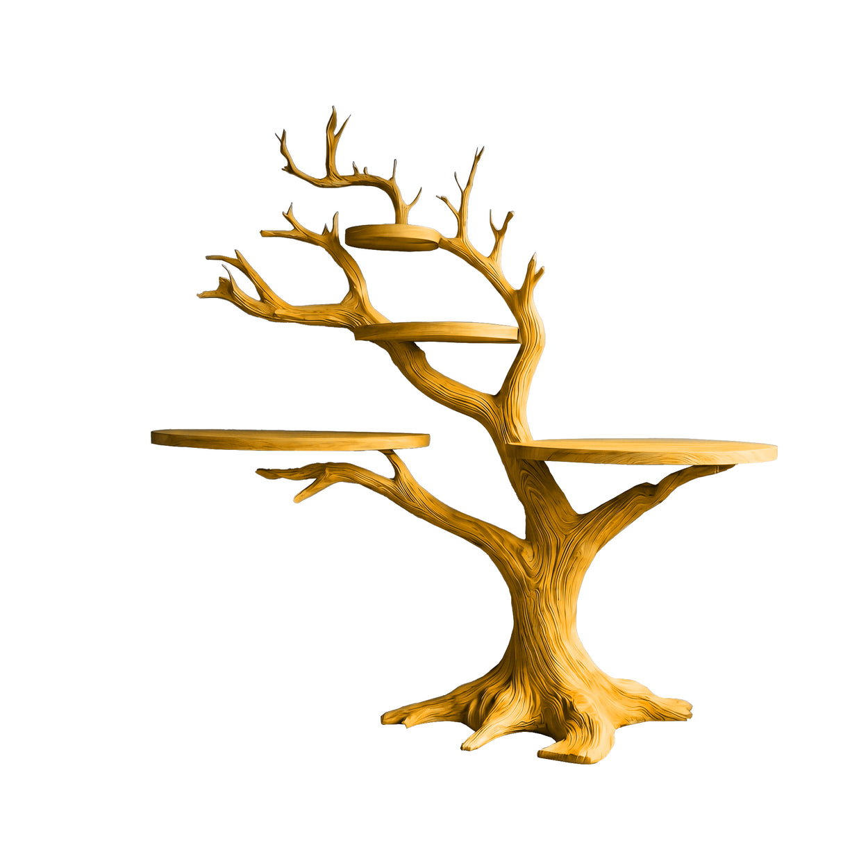 Noirbranch Sculpted Solid Wood Record Player Stand Teak - Timberustic Record Player Stand With Storage