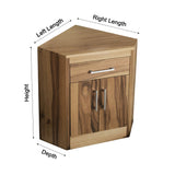 Nora Organic Modern Solid Wood Corner Bathroom Vanity