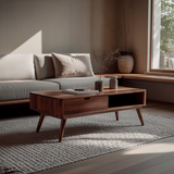 Nordell Solid Wood Coffee Table with Drawer Storage