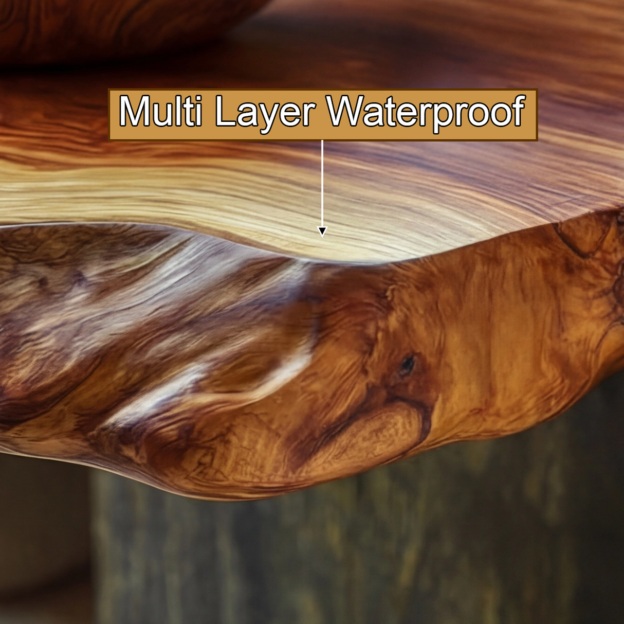 Norevia Live Edge Solid Wood Floating Bathroom Vanity SPA353543 - Timberustic Floating Bathroom Vanity