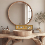 Norevia Rootform Solid Wood Freestanding Bathroom Vanity - Timberustic Freestanding Bathroom Vanity