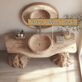 Norevia Rootform Solid Wood Freestanding Bathroom Vanity - Timberustic Freestanding Bathroom Vanity