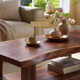 Norhaven Solid Wood Coffee Table with Shelf SPA240360 - Timberustic Coffee Table