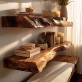 Norvain Live Edge Solid Wood Floating Shelf SPA802314 - Timberustic Floating Shelf