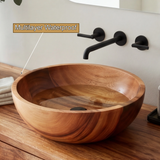 Norvane Curved Solid Wood Floating Bathroom Vanity with Drawers SPA359911 - Timberustic Floating Bathroom Vanity With Drawers