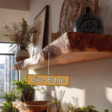 Norvane Live Edge Solid Wood Floating Shelf SPA129236 - Timberustic Floating Shelf