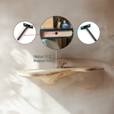 Norvane Solid Wood Sculpted Mushroom Floating Shelf SPA583678 - Timberustic Floating Shelf