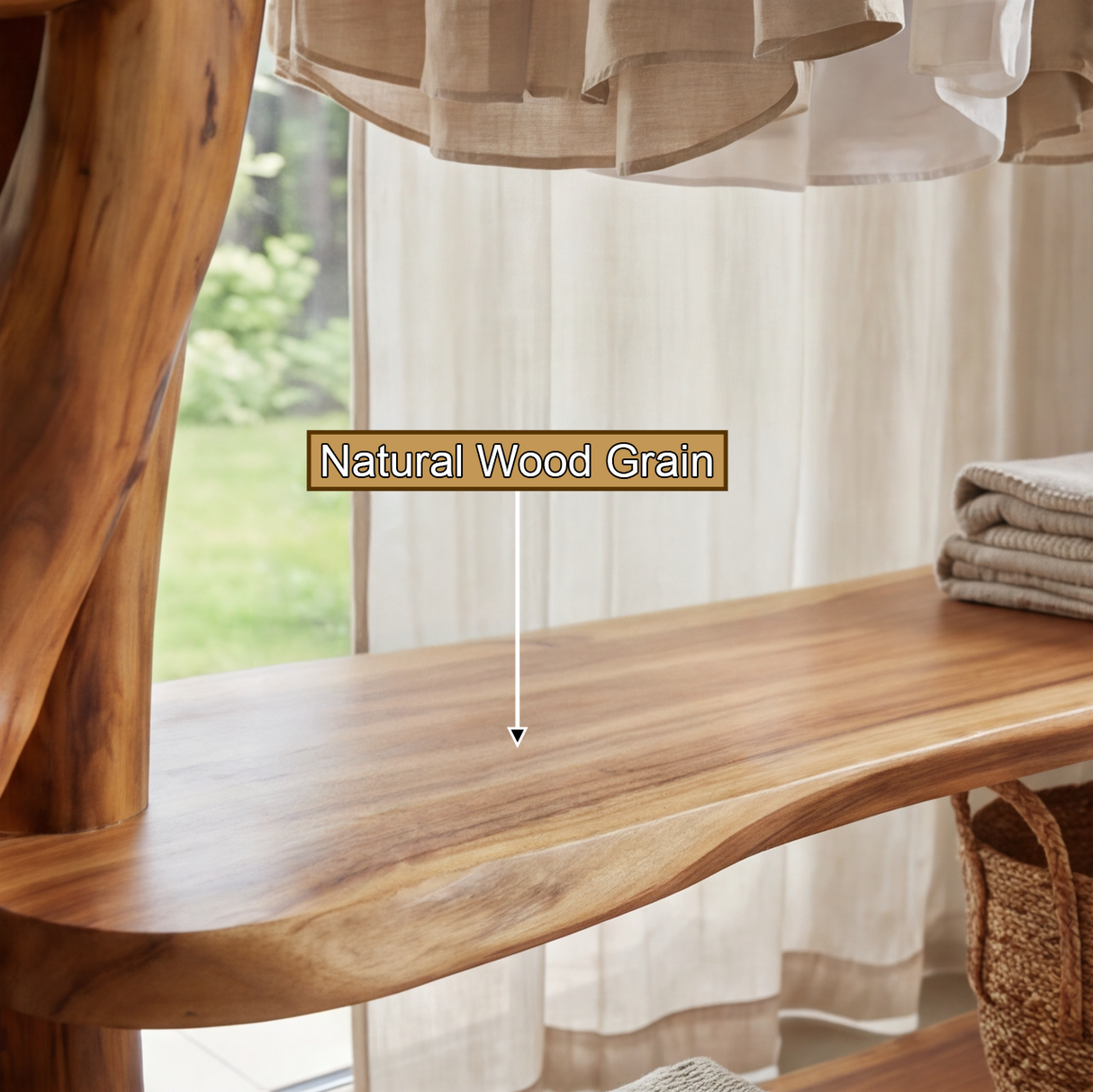 Norvaryn Handcrafted Solid Wood Entryway Organizer - Timberustic Entryway Organizer