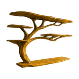 Norvaryn Live Edge Solid Wood Floating Kitchen Shelf Teak - Timberustic Floating Kitchen Shelf