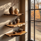 Norvella Live Edge Solid Wood Floating Shelf SPA583831 - Timberustic Floating Shelf