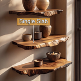 Norvella Live Edge Solid Wood Floating Shelf SPA583831 - Timberustic Floating Shelf
