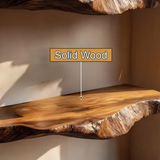 Norvella Live Edge Solid Wood Floating Shelf SPA583831 - Timberustic Floating Shelf