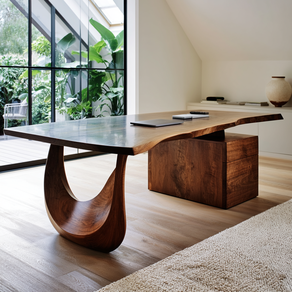Norvelle Solid Wood Desk with Drawers - Timberustic Desk With Drawers
