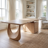 Norvelle Solid Wood Desk with Drawers Natural Oak - Timberustic Desk With Drawers