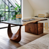 Norvelle Solid Wood Desk with Drawers - Timberustic Desk With Drawers