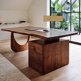 Norvelle Solid Wood Desk with Drawers - Timberustic Desk With Drawers