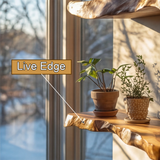 Norvello Live Edge Solid Wood Floating Shelf SPA959352 - Timberustic Floating Shelf