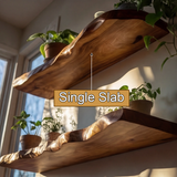 Norvello Live Edge Solid Wood Floating Shelf SPA959352 - Timberustic Floating Shelf