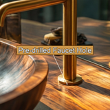 Norvessa Live Edge Solid Wood Floating Bathroom Vanity SPA364656 - Timberustic Floating Bathroom Vanity