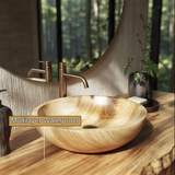 Norveth Rootform Solid Wood Freestanding Bathroom Vanity - Timberustic Freestanding Bathroom Vanity