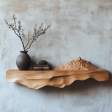 Norveth Sculpted Mountain Floating Shelf - Timberustic Floating Shelf