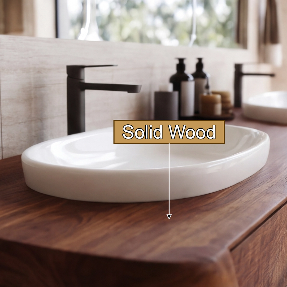 Norveth Sculpted Solid Wood Freestanding Bathroom Vanity with Drawers - Timberustic Freestanding Bathroom Vanity with Drawers