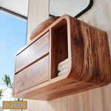Norveth Sculpted Solid Wood Floating Bathroom Vanity with Drawers SPA548910 - Timberustic Floating Bathroom Vanity With Drawers