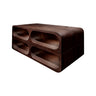 Norvex Handcrafted Solid Wood Floating Bathroom Vanity with Open Storage Dark Walnut - Timberustic Floating Bathroom Vanity with Open Storage