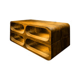Norvex Handcrafted Solid Wood Floating Bathroom Vanity with Open Storage Teak - Timberustic Floating Bathroom Vanity with Open Storage