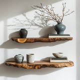 Norvyn Live Edge Solid Wood Floating Shelf SPA653921 - Timberustic Floating Shelf