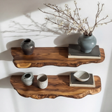 Norvyn Live Edge Solid Wood Floating Shelf SPA653921 - Timberustic Floating Shelf