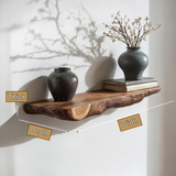 Norvyn Live Edge Solid Wood Floating Shelf SPA653921 - Timberustic Floating Shelf