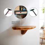 Norvyn Mushroom Solid Wood Floating Shelf SPA187695 - Timberustic Floating Shelf