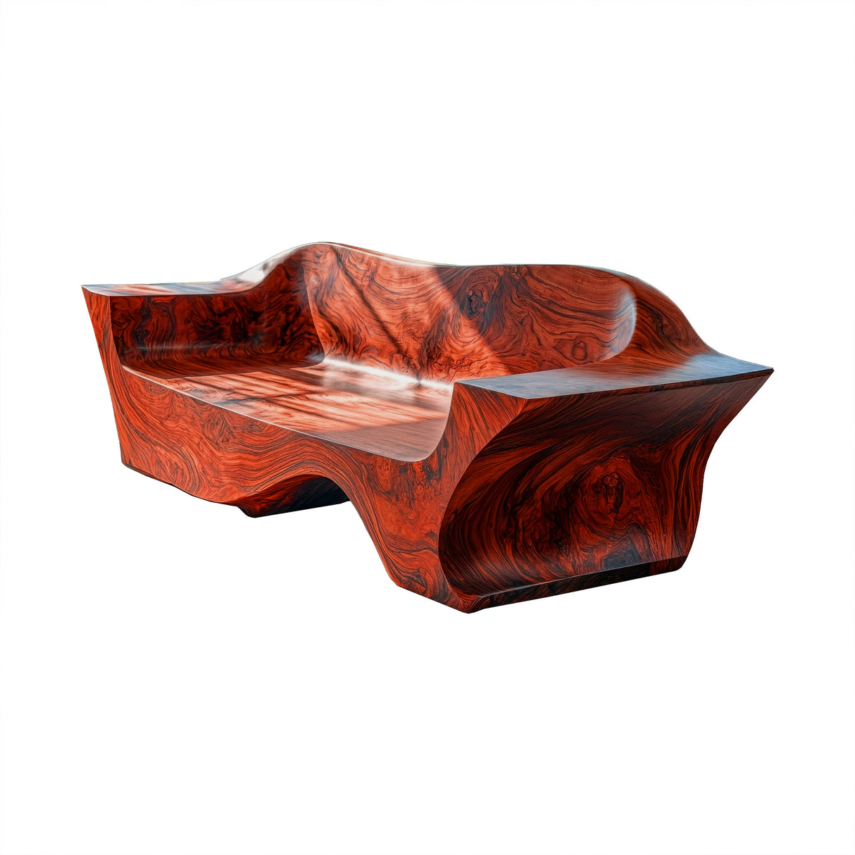 Norvyn Solid Wood Frame Sofa Mahogany - Timberustic Sofa