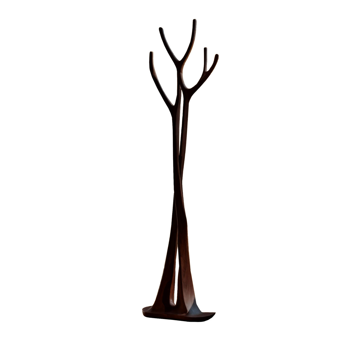 Norwyn Sculpted Solid Wood Tree Coat Rack Dark Walnut - Timberustic Tree Coat Rack