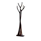 Norwyn Sculpted Solid Wood Tree Coat Rack Dark Walnut - Timberustic Tree Coat Rack