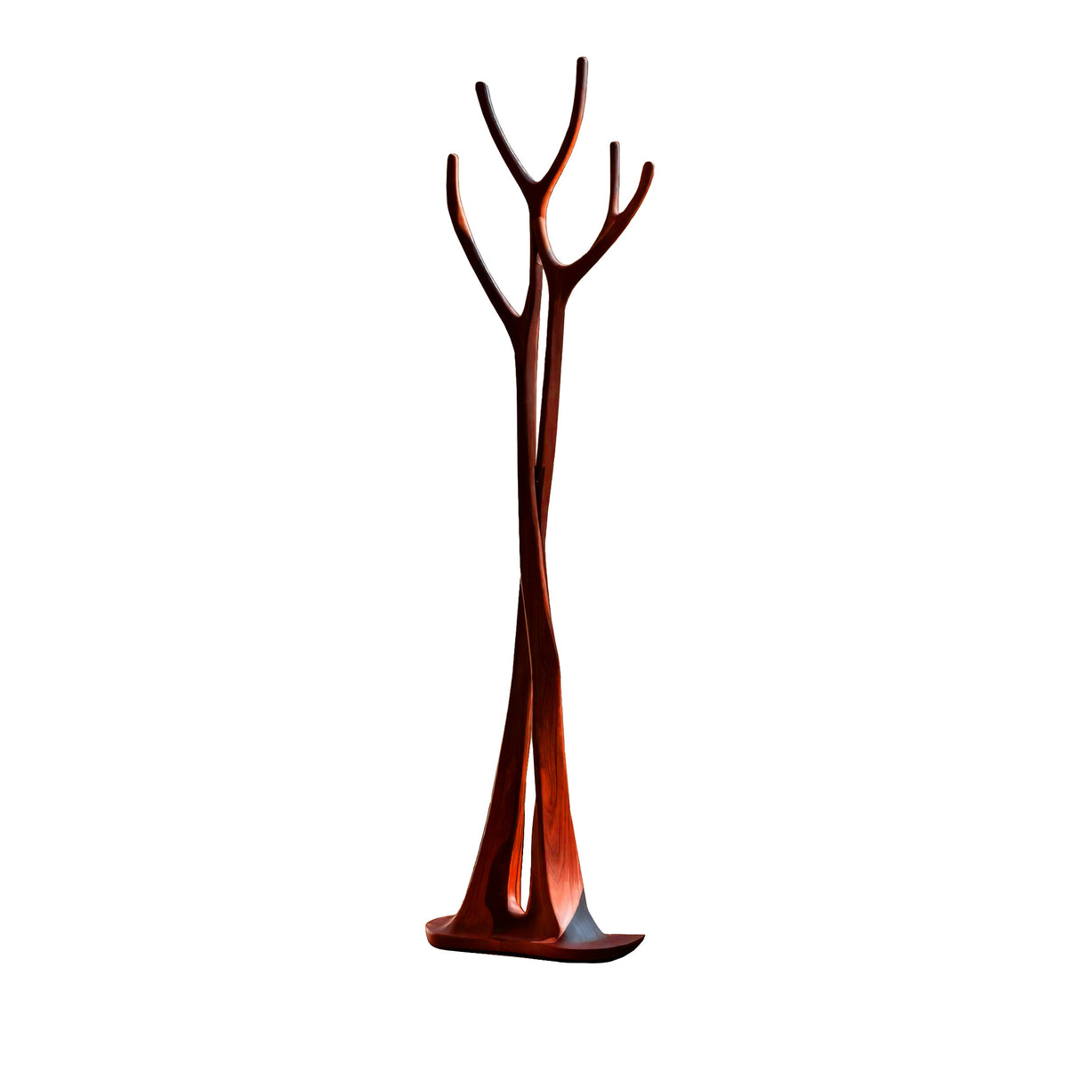 Norwyn Sculpted Solid Wood Tree Coat Rack Mahogany - Timberustic Tree Coat Rack