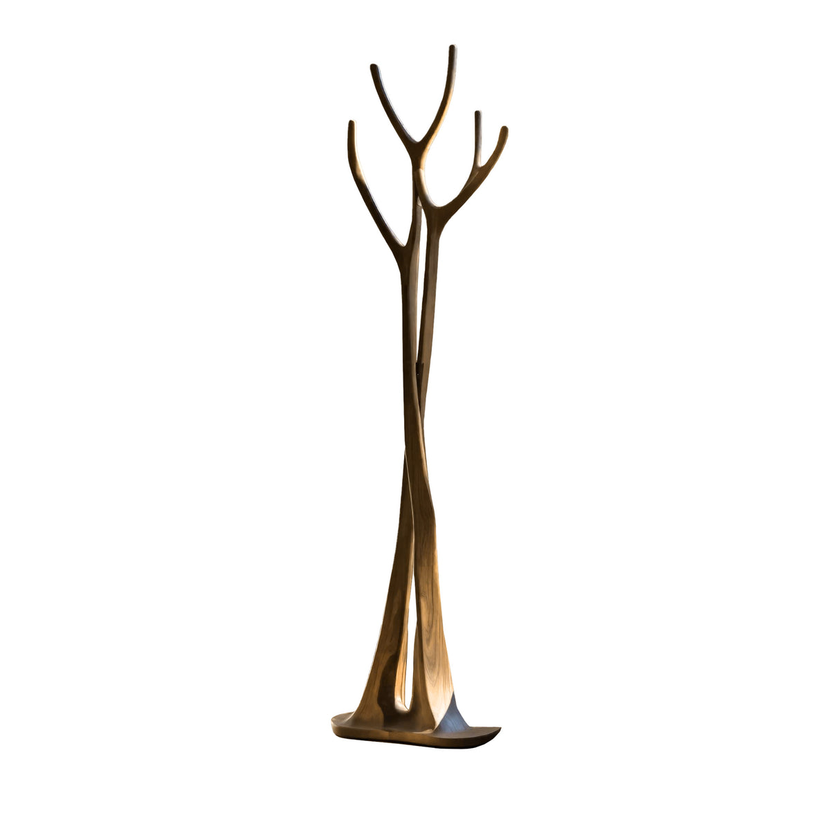 Norwyn Sculpted Solid Wood Tree Coat Rack Natural Oak - Timberustic Tree Coat Rack