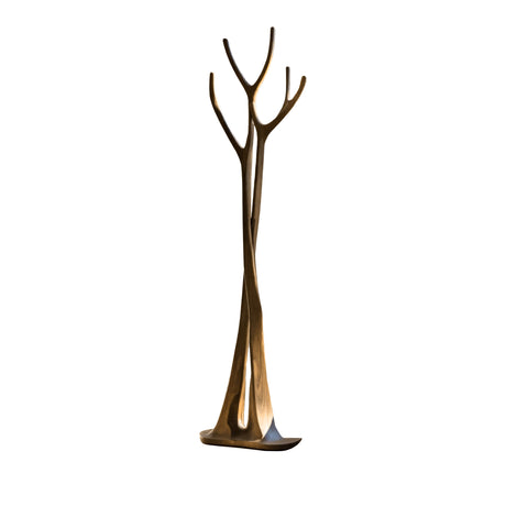 Norwyn Sculpted Solid Wood Tree Coat Rack Natural Oak - Timberustic Tree Coat Rack