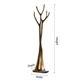 Norwyn Sculpted Solid Wood Tree Coat Rack - Timberustic Tree Coat Rack