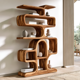 Novera Handcrafted Solid Wood Bookshelf
