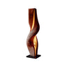 Nythera Sculpted Integrated LED Wood Floor Lamp Mahogany - Timberustic Floor Lamp