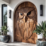 Nythera Sculpted Solid Wood Arched Double Doors - Timberustic Door