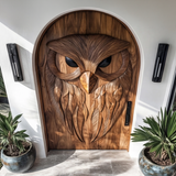 Nythera Sculpted Solid Wood Arched Double Doors - Timberustic Door