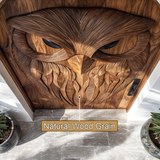 Nythera Sculpted Solid Wood Arched Double Doors - Timberustic Door