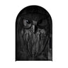 Nythera Sculpted Solid Wood Arched Double Doors Black - Timberustic Door
