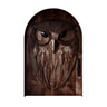 Nythera Sculpted Solid Wood Arched Double Doors Dark Walnut - Timberustic Door