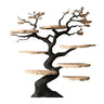 Nythera Sculpted Solid Wood Tree Bookshelf Natural Oak - Timberustic Tree Bookshelf